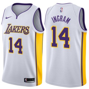 Brandon Ingram Los Angeles Lakers 2017-18 Season Men's #14 Association Jersey - White 168824-205
