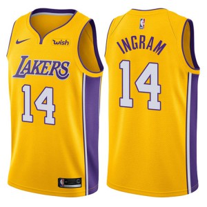 Brandon Ingram Los Angeles Lakers 2017-18 Season Men's #14 Icon Jersey - Gold 461690-315