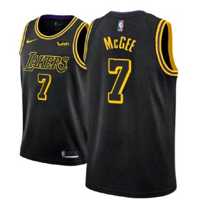JaVale McGee Los Angeles Lakers NBA 2018-19 Edition Men's #7 City Jersey - BLack 655256-802