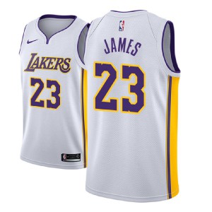 LeBron James Los Angeles Lakers NBA 2018-19 Men's #23 Association Jersey - White 343272-749