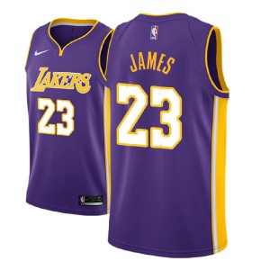 LeBron James Los Angeles Lakers NBA 2018-19 Men's #23 Statement Jersey - Purple 169281-755