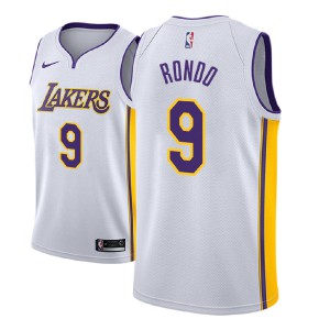 Rajon Rondo Los Angeles Lakers NBA 2018-19 Men's #9 Association Jersey - White 263383-609