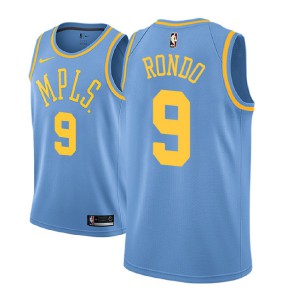 Rajon Rondo Los Angeles Lakers NBA 2018-19 Edition Men's #9 Hardwood Classics Jersey - Blue 774286-287