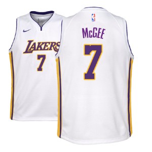 JaVale McGee Los Angeles Lakers NBA 2018-19 Youth #7 Association Jersey - White 150561-778