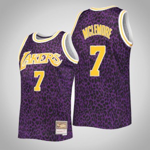 Ben McLemore Los Angeles Lakers Hardwood Classics Men's Wild Life Jersey - Purple 795756-382
