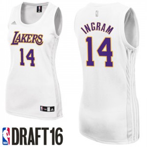 Brandon Ingram Los Angeles Lakers 2016 NBA Draft Women's #14 Alternate Jersey - White Women 794931-371