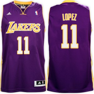 Brook Lopez Los Angeles Lakers New Swingman Men's #11 Road Jersey - Purple 216802-766