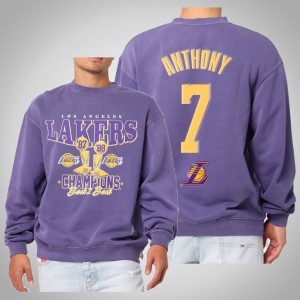 Carmelo Anthony Los Angeles Lakers 2021 Champs Trophy Men's Vintage Sweatshirt - Purple 196876-167