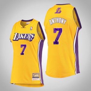 Carmelo Anthony Los Angeles Lakers 2021 snakeskin Hardwood Classics Men's Snakeskin Jersey - Gold 818511-633