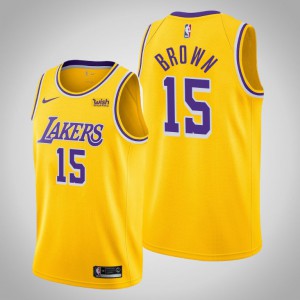 Chaundee Brown Los Angeles Lakers Men's Icon Edition Jersey - Gold 369816-139