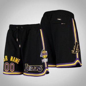 Custom Los Angeles Lakers Player Basketball Men's #00 Pro Standard Shorts - Black 746803-787