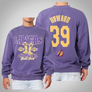 Dwight Howard Los Angeles Lakers 2021 Champs Trophy Men's Vintage Sweatshirt - Purple 928788-847