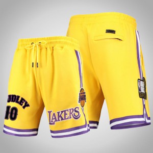 Jared Dudley Los Angeles Lakers Basketball Men's #10 Pro Standard Shorts - Gold 238228-664