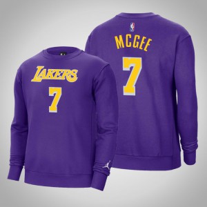 JaVale McGee Los Angeles Lakers Fleece Crew Men's #7 Statement Sweatshirt - Purple 288669-650