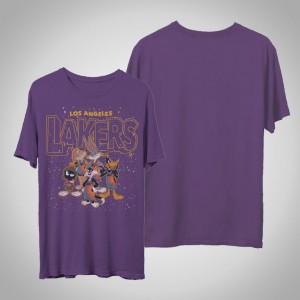 Los Angeles Lakers Junk Food Tee Men's Space Jam 2 T-Shirt - Purple 957013-885