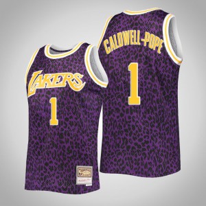 Kentavious Caldwell-Pope Los Angeles Lakers Hardwood Classics Men's Wild Life Jersey - Purple 105798-586