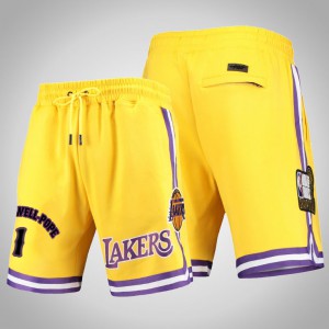 Kentavious Caldwell-Pope Los Angeles Lakers Basketball Men's #1 Pro Standard Shorts - Gold 882418-527