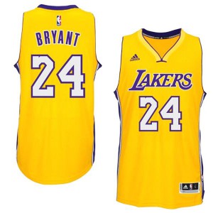Kobe Bryant Los Angeles Lakers 2014-15 New Swingman Men's #24 Home Jersey - Gold 950816-503