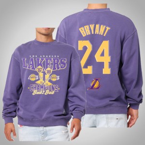 Kobe Bryant Los Angeles Lakers 2021 Champs Trophy Men's Vintage Sweatshirt - Purple 228552-546