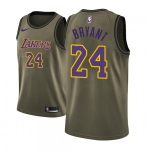 Kobe Bryant Los Angeles Lakers Black Military Fashion Swingman Men's #24 Military Camo Fashion Jersey - Camo 368222-755