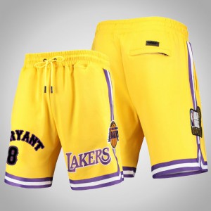 Kobe Bryant Los Angeles Lakers Basketball Men's #24 Pro Standard Shorts - Gold 934452-374