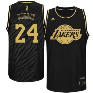 Kobe Bryant Los Angeles Lakers Precious Metals Swingman Limited Edition Men's #24 Fashion Jersey - Black 230308-252