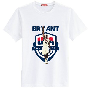 Kobe Bryant Los Angeles Lakers USA Team Men's Performance T-Shirt - White 750239-836