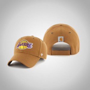 Los Angeles Lakers MVP Men's Carhartt X 47 Brand Hat - Khaki 667368-694