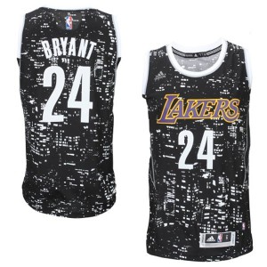 Kobe Bryant Los Angeles Lakers Fashion Swingman Men's #24 City Lights Jersey - Black 548723-620