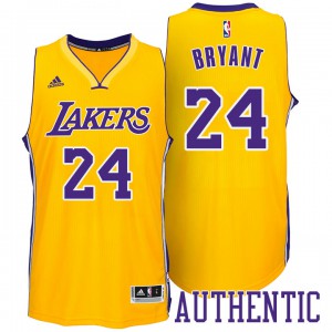 Kobe Bryant Los Angeles Lakers Authentic Men's #24 Home Jersey - Gold 574315-369