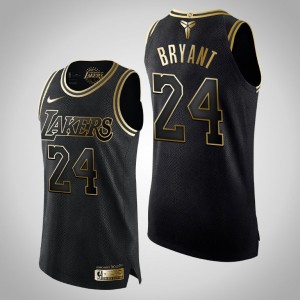 Kobe Bryant Los Angeles Lakers Men's #24 The Black Mamba Jersey - Black Gold 749246-165