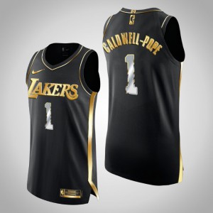 Kentavious Caldwell-Pope Los Angeles Lakers Limited Edition Men's #1 Authentic Golden Jersey - Black 518769-996