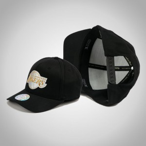 Los Angeles Lakers Metallic Weald 110 Adjustable Men's Snapback Hat - Black 577952-390