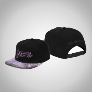Los Angeles Lakers Blitzed Snapback Men's Tie-Dye Hat - Black 718642-830