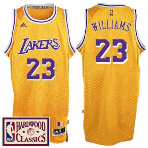 Lou Williams Los Angeles Lakers 2016-17 Season Throwback Men's #23 Hardwood Classics Jersey - Gold 562405-708