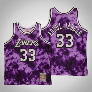 Kareem Abdul-Jabbar Los Angeles Lakers Men's #33 Galaxy Jersey - Purple 705441-374