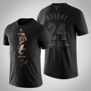 Kobe Bryant Los Angeles Lakers Legends Men's #24 The Black Mamba T-Shirt - Black 871335-977