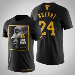 Kobe Bryant Los Angeles Lakers Men's #24 Mamba Mentality T-Shirt - Black 727895-259