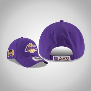 Los Angeles Lakers Side Patch 9FORTY Adjustable Men's 2020 NBA Finals Bound Hat - Purple 368750-321