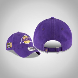 Los Angeles Lakers Side Patch 9TWENTY Adjustable Men's 2020 NBA Finals Bound Hat - Purple 936512-825