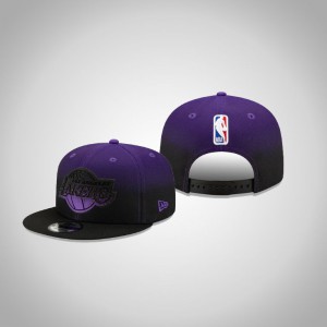 Los Angeles Lakers Back Half Team Colours 9FIFTY Snapback Men's Official Back Half Hat - Purple 350720-219