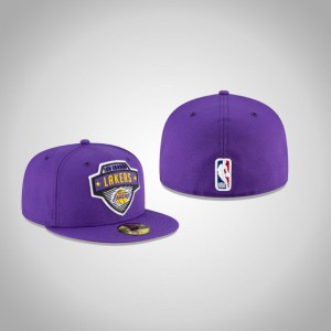 Los Angeles Lakers 59FIFTY Fitted Men's Tip Off Hat - Purple 911994-419