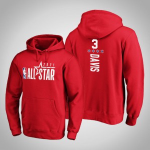 Anthony Davis Los Angeles Lakers Reserves Men's #3 2021 NBA All-Star Hoodie - Red 652135-162