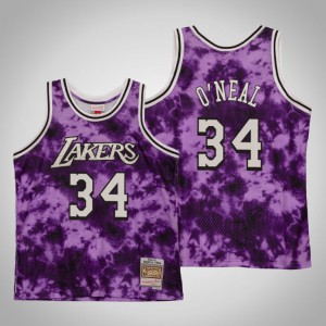 Shaquille O'Neal Los Angeles Lakers Men's #34 Galaxy Jersey - Purple 784551-881