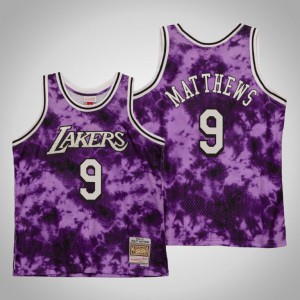 Wesley Matthews Los Angeles Lakers Men's #9 Galaxy Jersey - Purple 241914-510