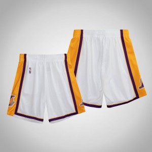 Los Angeles Lakers 2009-10 Basketball Men's Hardwood Classics Shorts - White 250562-575