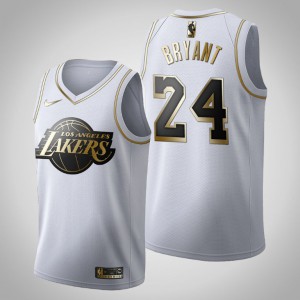 Kobe Bryant Los Angeles Lakers Men's #24 Golden Edition Jersey - White 112455-434
