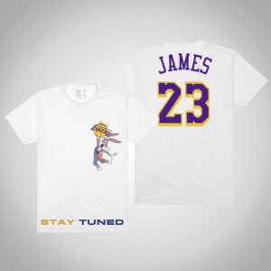 LeBron James Los Angeles Lakers Tune Squad Men's Space Jam x NBA T-Shirt - White 273712-954