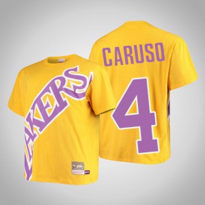 Alex Caruso Los Angeles Lakers HWC Men's #4 Big Face T-Shirt - Gold 532899-889