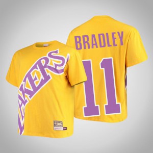 Avery Bradley Los Angeles Lakers HWC Men's #11 Big Face T-Shirt - Gold 273212-327